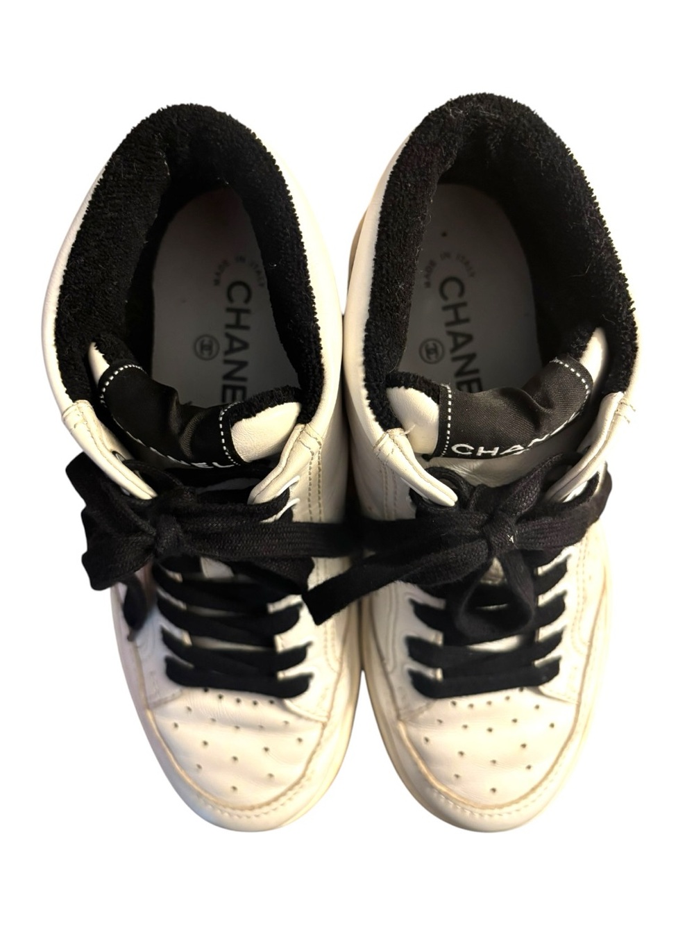 Chanel Logo High Top Sneakers - Picture 9 of 10